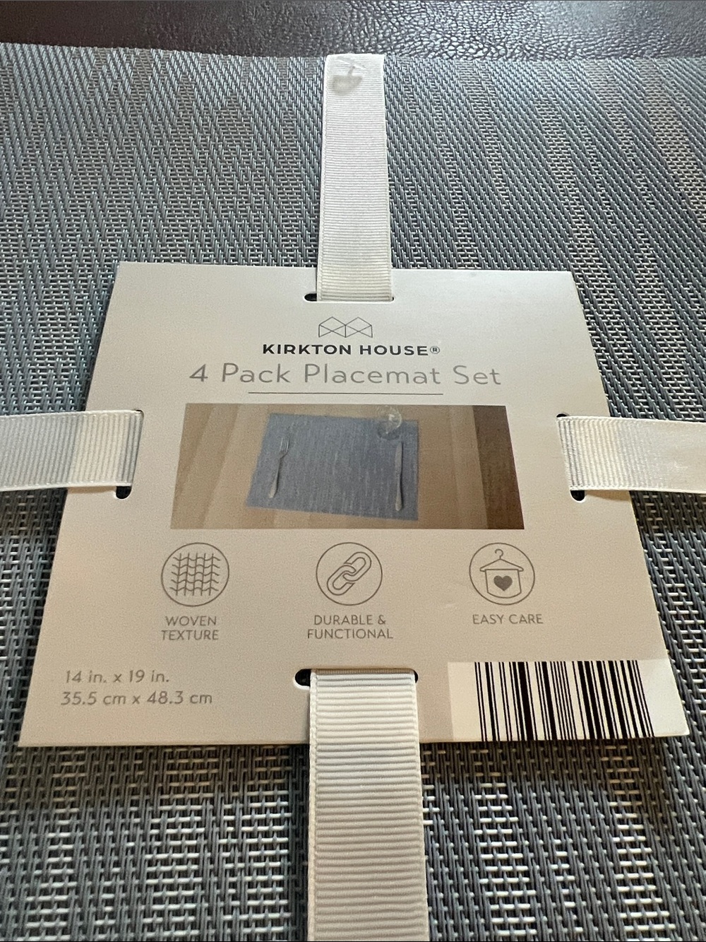 CLASSIC Kirton House 4 Pack Placemats Set Blue